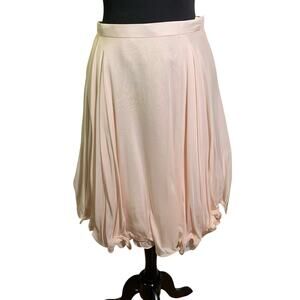 J. PETERMAN Skirt 6 Silk Ballerina Wired Ruffle‎ Layered Hem Hidden Zipper NWOT